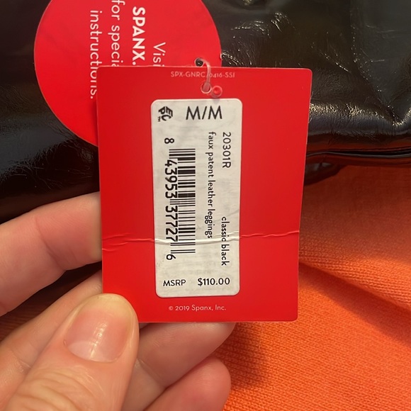 Spanx faux patent leather leggings - Picture 2 of 3